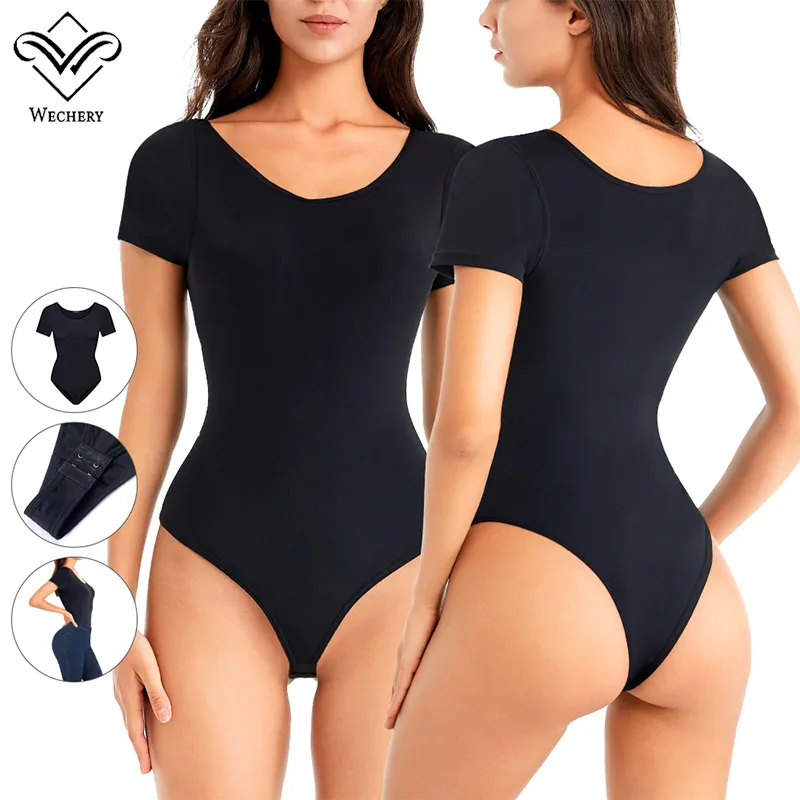 Women Plus Size Full Body Underwear Arm Seamless Tummy Control Shaper Waist Trainer Thong Bodysuit Shapewear