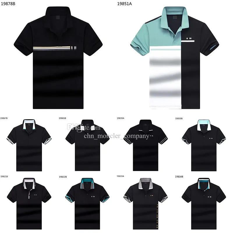 Boss Herren-Poloshirt, hochwertiges, modisches Herren-T-Shirt, luxuriöser Polokragen, atmungsaktives Oberteil, Sommer-Boss-Business-Shirt, Designer-Poloshirts für Herren, Größe M-XXXL