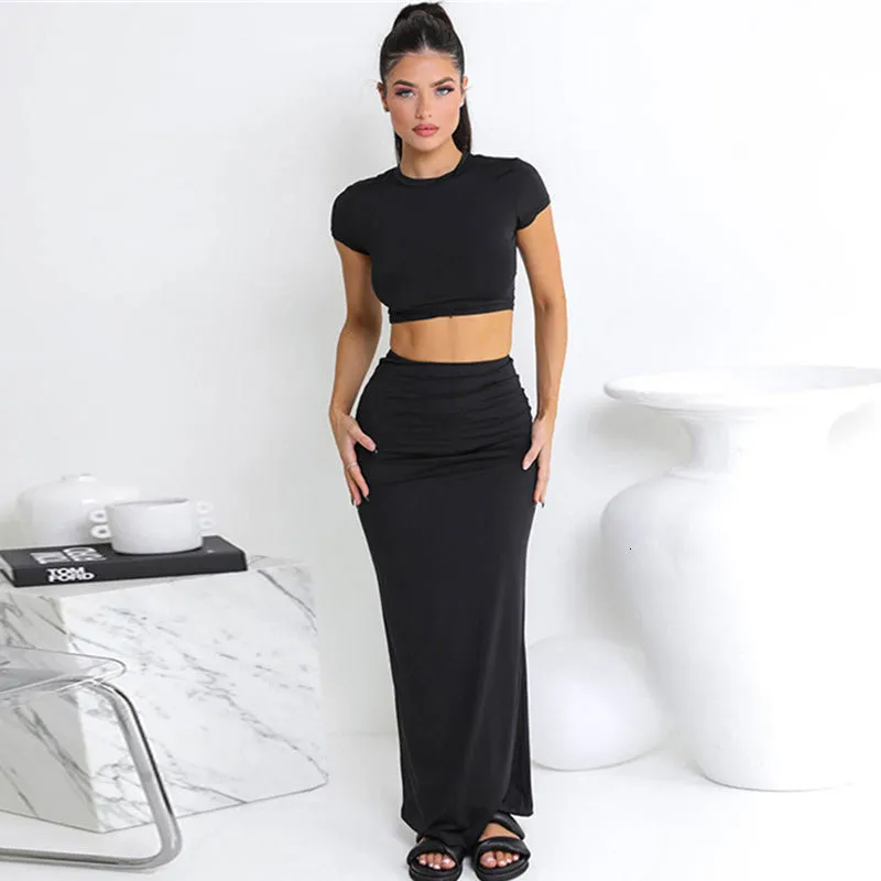 Colorful Two Piece Outfits for Women, Linen Skirt, Sleeveless Crewneck Vest  and High Waist Pants, Casual Outfits for Women 2 Piece Sets Curvy, Black,  Small at  Women's Clothing store