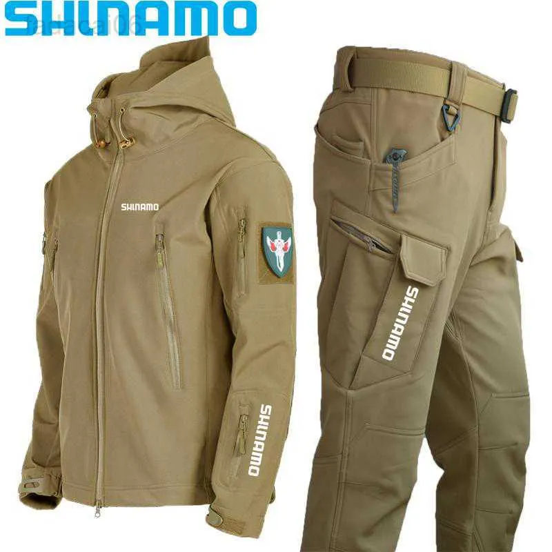 Fishing Accessories Special Forces Soft Shell Fishing Suit Mens Tactical  Windproof Waterproof Jacket Mens Army Combat Pants Mens Camping Jacket  HKD230706 From Fadacai06, $28.18