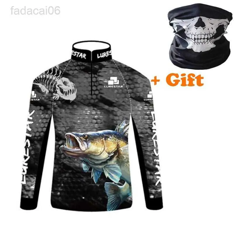 Fisketillbehör Professionella fiskekläder Lättvikts Mjuka solskyddskläder Anti-UV-tröja långärmade skjortor utomhus Vadare Pesca T-shirt HKD230706