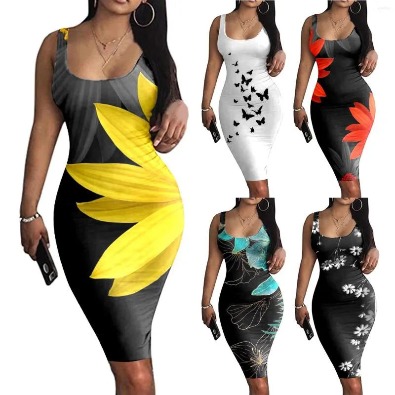 Vestidos casuais Sexy Club Party para mulheres 2023 Moda verão decote em V Sweet Colorblock patchwork recorte Bodycon Lady Maxi Dress