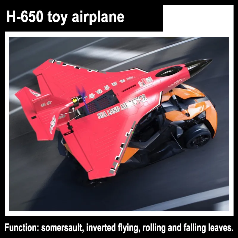 Intelligent Uav Land Water And Air H650 Fixed Wing Foam Waterproof Aircraft Brushless Motor Remote Control Electric Model Toys 230705