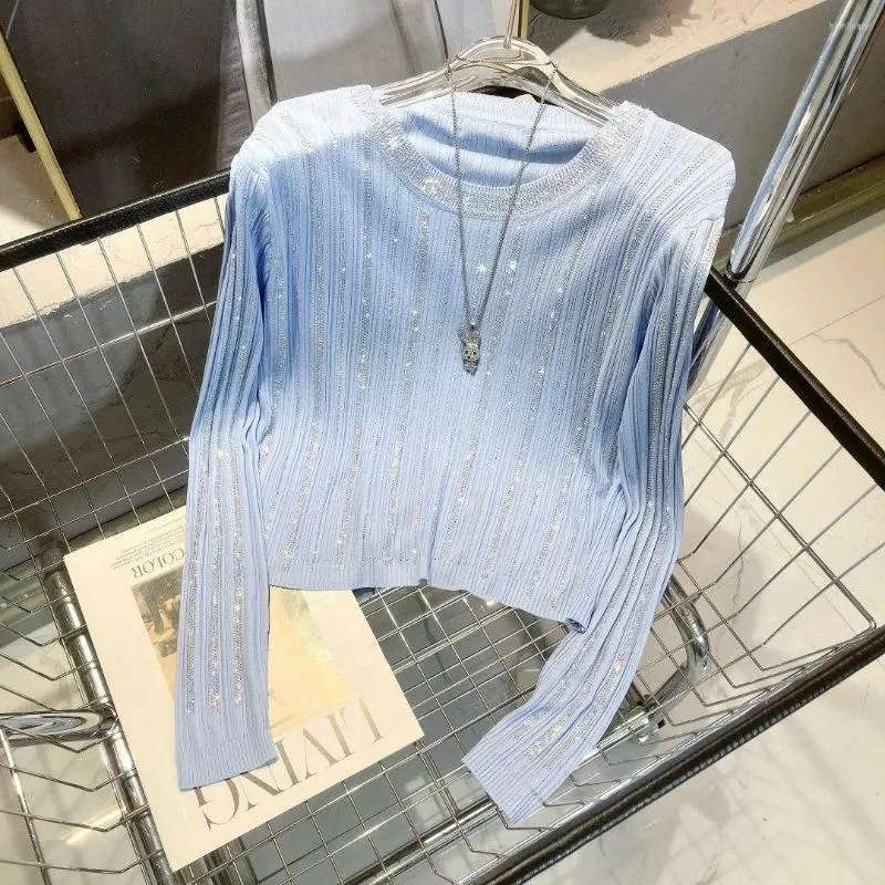 Женские футболки Superaen Blue Ice Silk Chic Design Distia