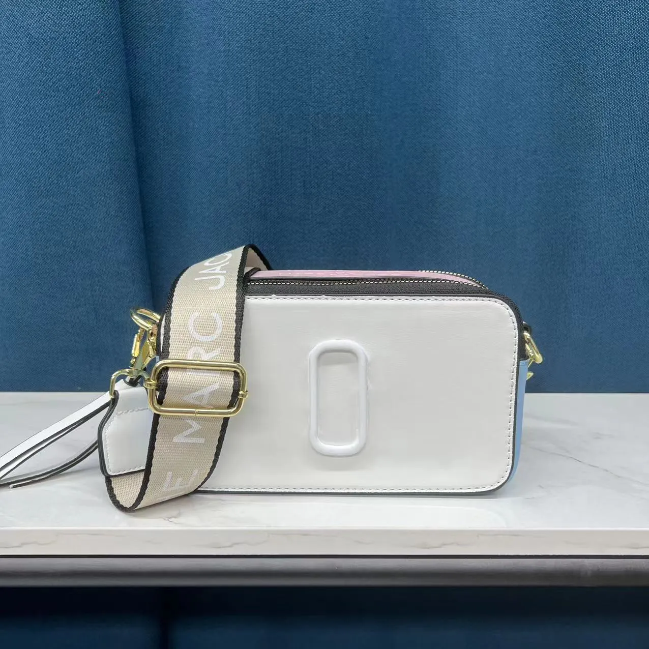 Luksusowy projektant torebka męska portfel Portfel Portfel Modne jedno ramię w torbie krzyżowe Pu Materiał kolorowy szeroki pasek na ramię