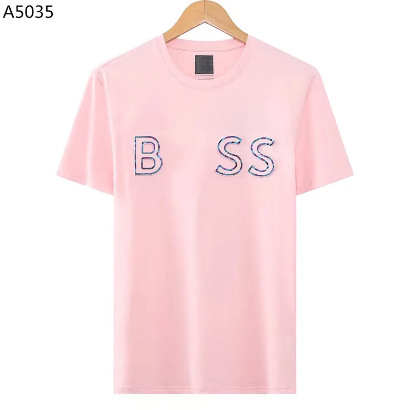 Herren-T-Shirts von Boss, hochwertige Mode, Herren-T-Shirt, Luxus-Polo, Rundhalsausschnitt, atmungsaktiv, Boss, Business-Hemd, Freizeit-T-Shirt, Herren-Tops, Designer-Hemden, M-XXXL, GS