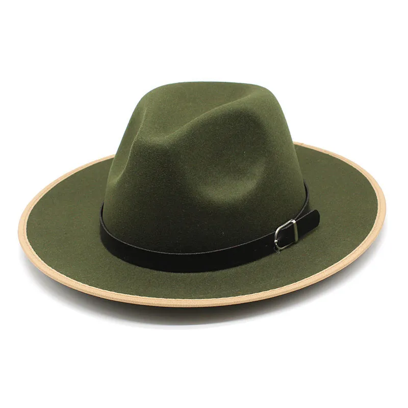 Damhattar Lyxmode Filt Fedora Hat Retro Män Bröllop Dekorera Trilby Jazz Hat Chapeu Feminino