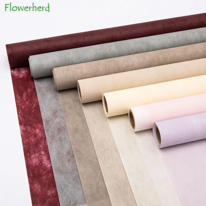 Packaging Paper 58x914cm Roll Flower Bouquet Wrapping Paper Cloud Silk Papers Waterproof Craft Paper Tissue Papers Clothing Gift Packaging Paper 230706
