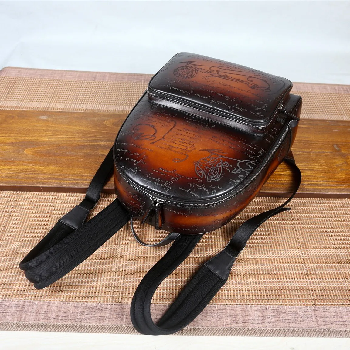 Spire Backpack Waxed Canvas Backpack Reclaimed Leather Backpack