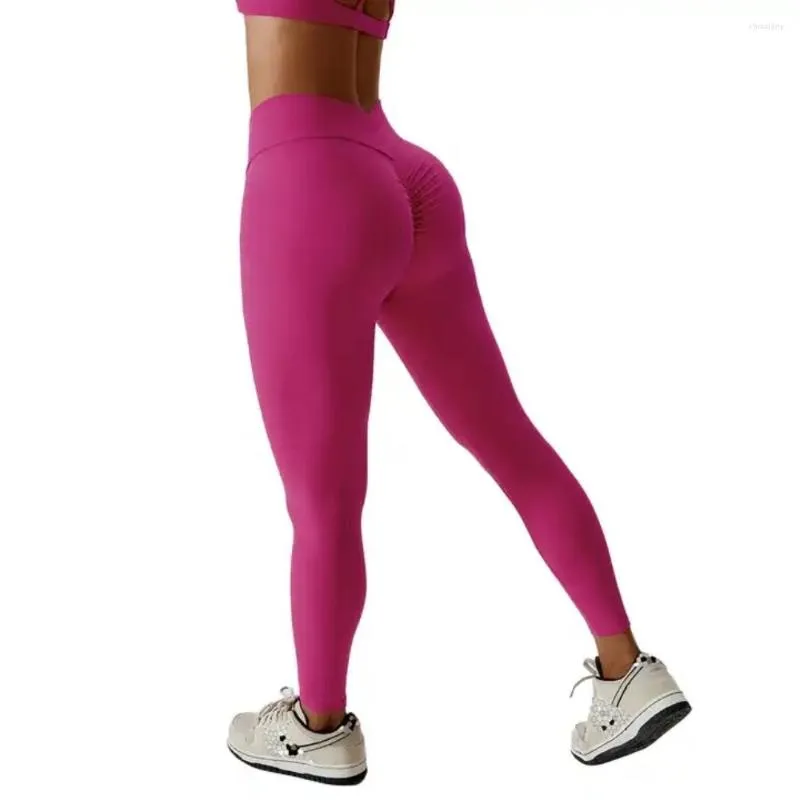 Calça Active Cross V cintura alta legging fitness justa para academia feminina treino elástico BuYoga