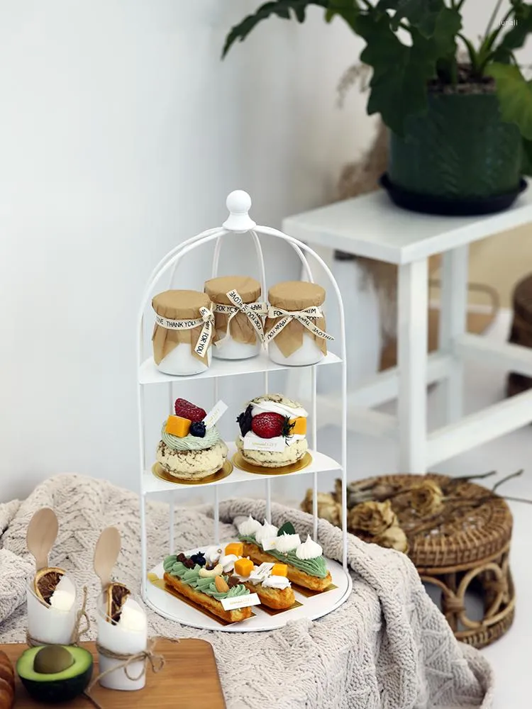 Outils de cuisson SWEETGO Birdcage Cupcake Stands Décoration Racks De Stockage Gâteau Cuisson Pour Désherber Dessert Table Cuisine Décoration Titulaires