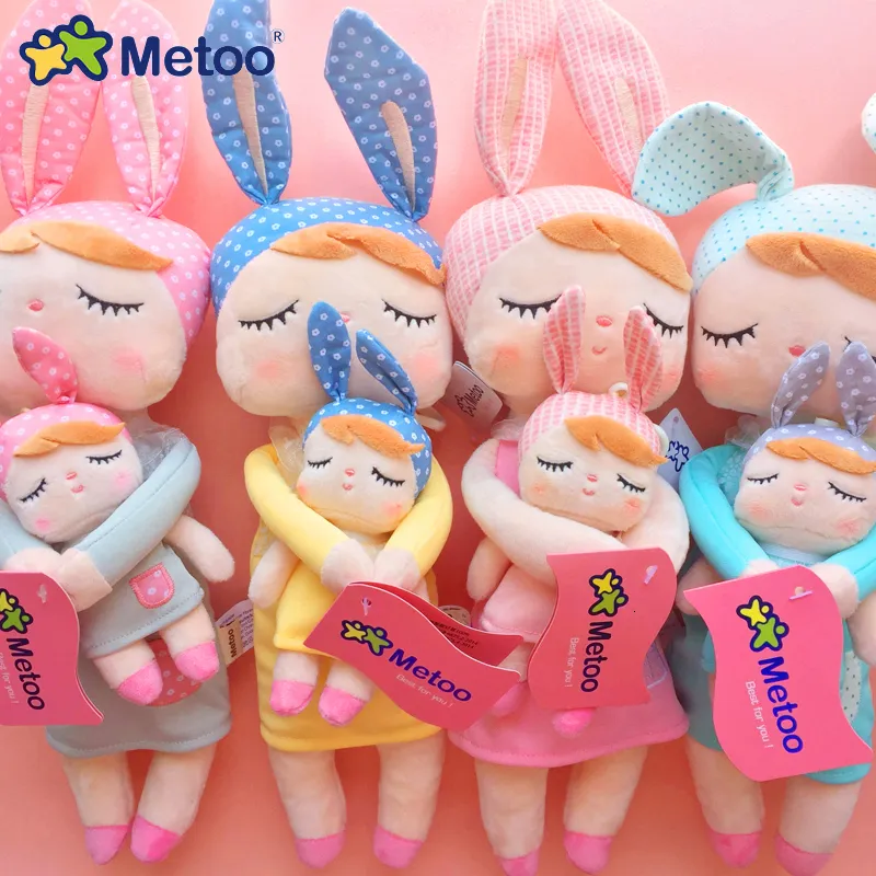 Bambole di peluche Giocattoli per bambole per ragazze Baby Kawaii Stile madre e bambino 2 pezzi Angela Bambini Regalo di compleanno di Natale 230705