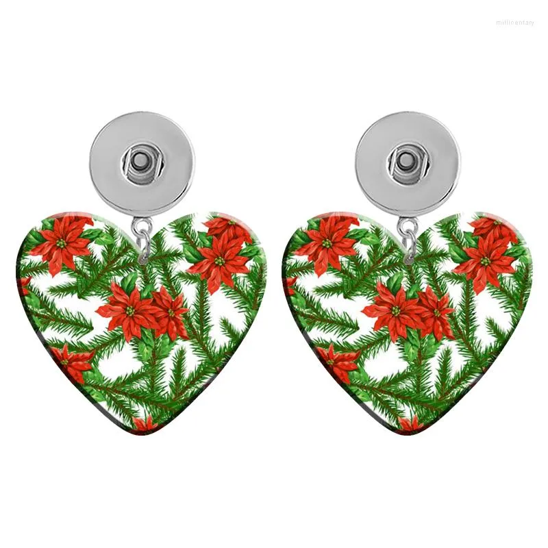 Dangle Earrings LOVE MOM Sunflower Happy Easter 12mm 18mm Snap Button Heart Acrylic Eardrop Ear Stud DIY Jewelry R1310