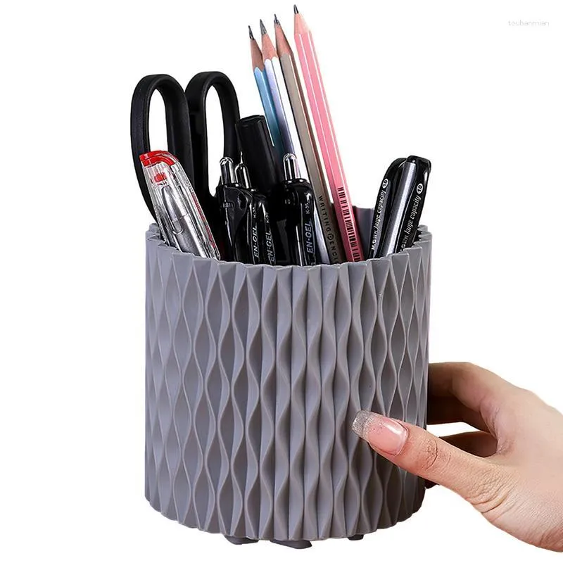 Bouteilles de stockage porte-crayons pour organisateur de bureau stylo pivotant rotation à 360 degrés maison multifonctionnelle