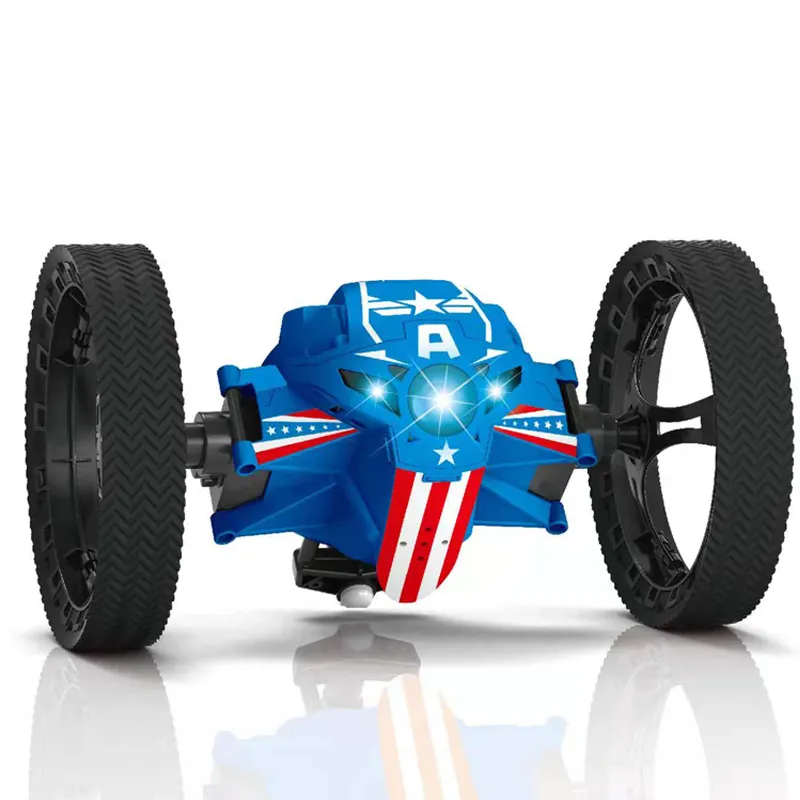 ElectricRC Auto 2.4G Afstandsbediening Speelgoed RC Auto Bounce Auto Springende Auto met Flexibele Wielen Rotatie LED Nachtlampje RC Robot Auto cadeau VS SJ88 230705