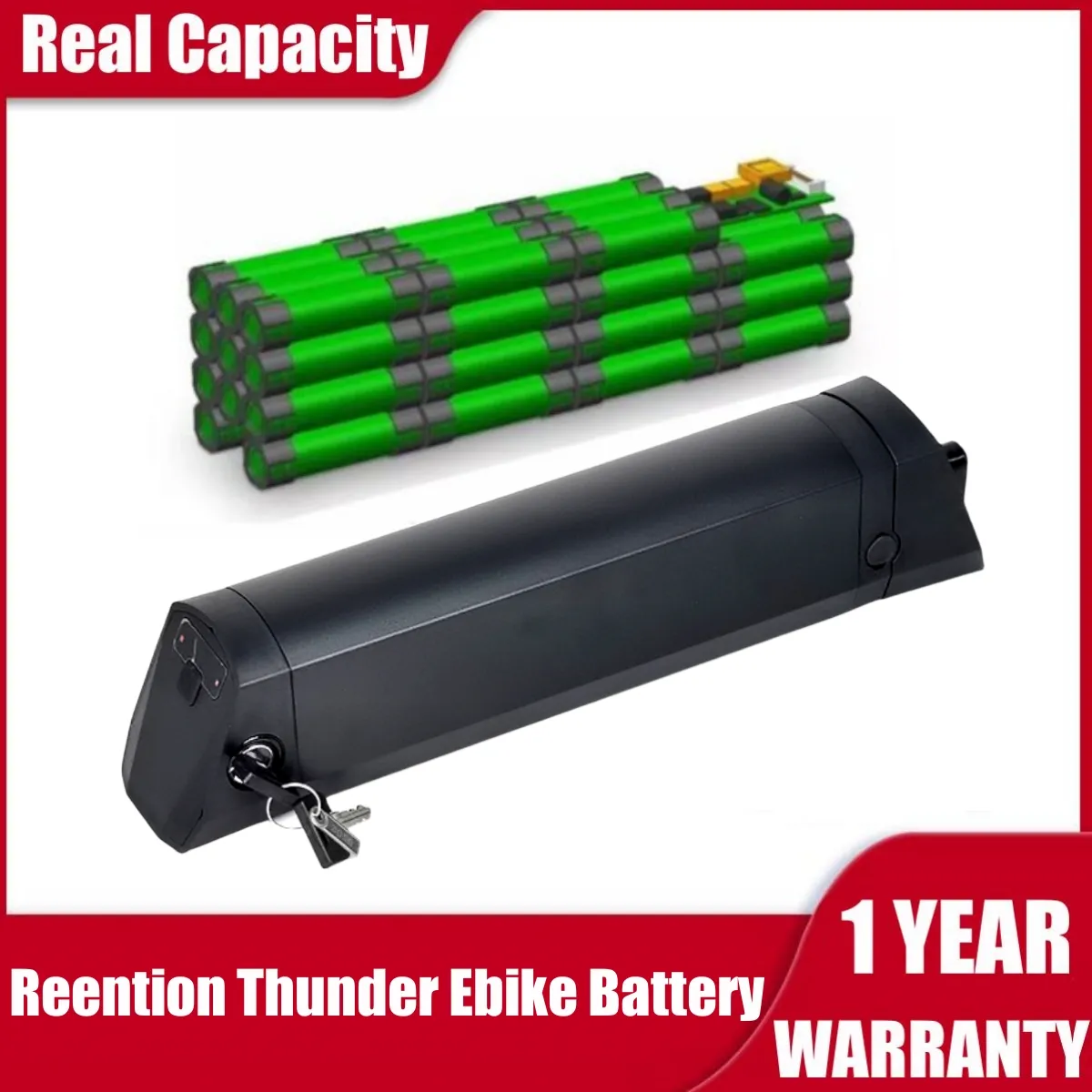 Thunder Lithium Ion Ebike Battery 36V/10.4Ah/11.6Ah, 14Ah / 48V 10.5Ah