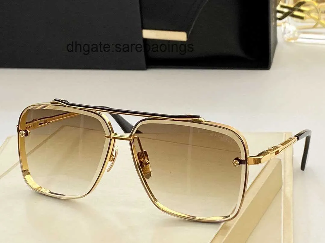 Diseñador de gafas de sol de la marca de lujo a Dita Mach Six Top Original Diseñador de alta calidad Gafas de sol para hombres Famoso capaz Classic Retro Luxury Brand Eyeglass U9Y3