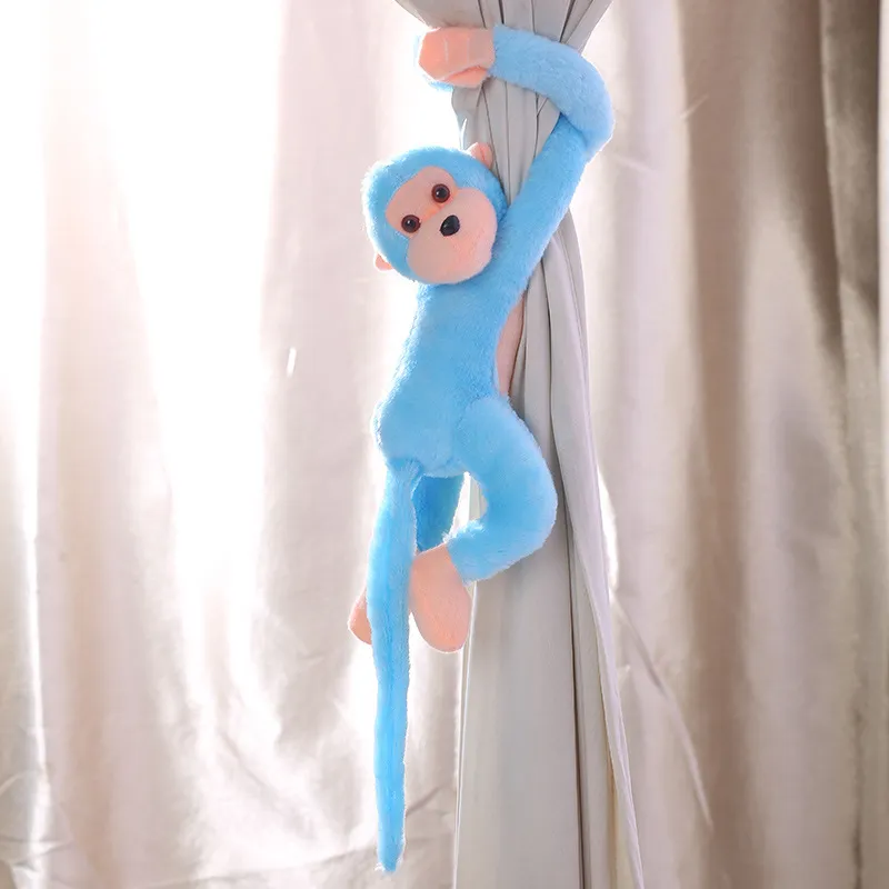 70CM poupée de singe sonore coloré poupée en peluche de singe à bras longs  jouets en peluche pour enfants jouets en peluche sonores en gros 0706
