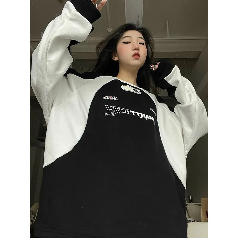 Felpa Con Cappuccio Donna Y2K Con Zip | Giacca Harajuku Hip Hop Oversize | Autunno Inverno | Tascone Frontale | Poliestere Morbido