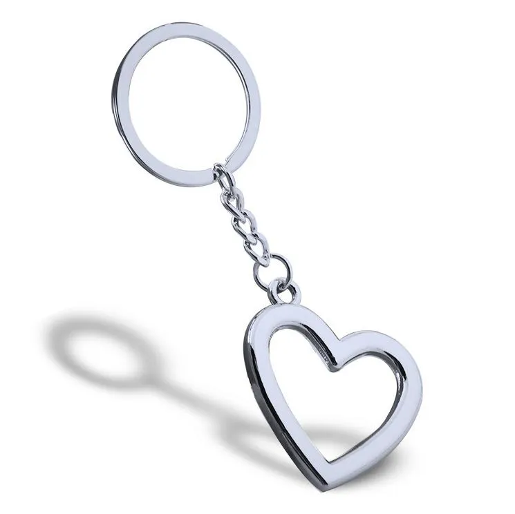 Metal Heart Shaped Keychains Car keychains Metal Keyrings Novelty Zinc Alloy Lovers Festive Party Favors Ornaments SN4408