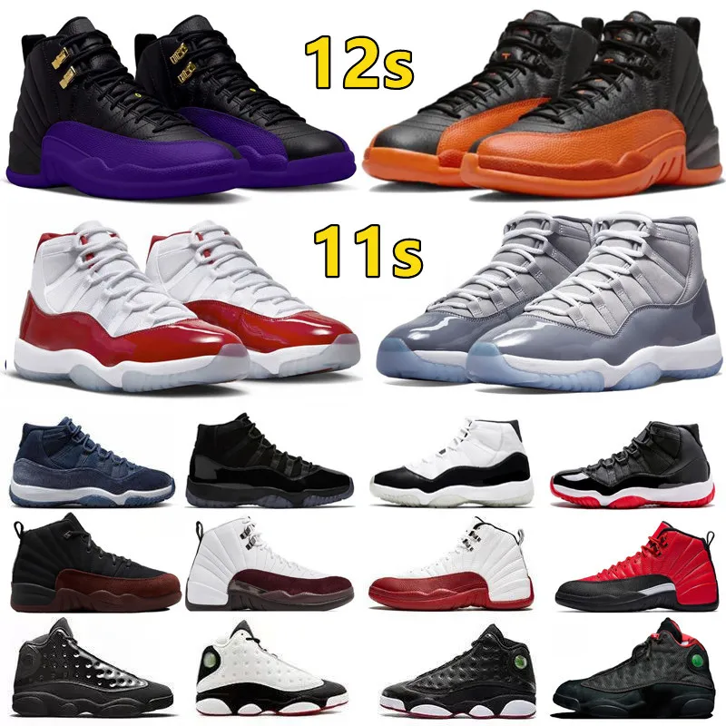 Jumpman 12 12S Mens Basketball Shoes Brilliant Orange Cherry Field