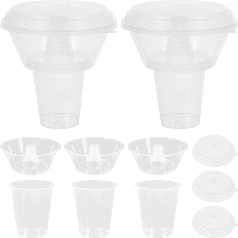 Set di stoviglie 5 Ciotola di riso Contenitore di plastica Piccola tazza per bevande Snack Accessorio Patatine fritte Bevanda all'aperto Pp Addensato Delicato