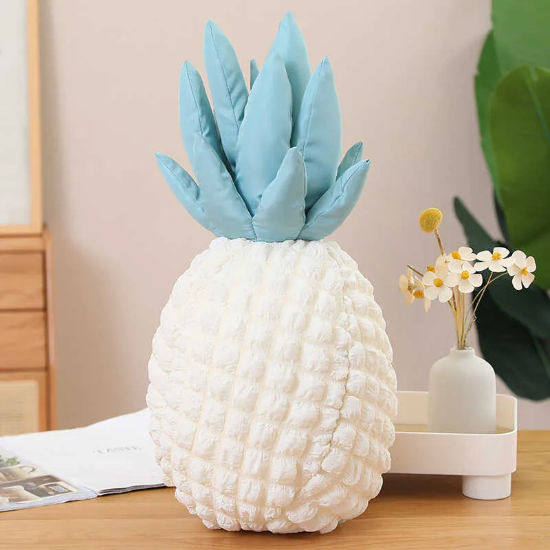 Stuffed Plush Animals 50cm Kawaii Simulation Pineapple Plush Toy Stuffed Plant Pillow Peluches Fruit Toy Kids Doll Brithday Gift for Girl HKD230706