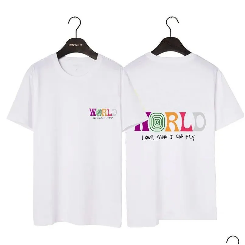 T-shirt da uomo 21Ss T-shirt firmata Lettera T-shirt stampata Estate Uomo e donna Cotone Hip Hop High Street Top Drop Delivery Apparel Dhoj4