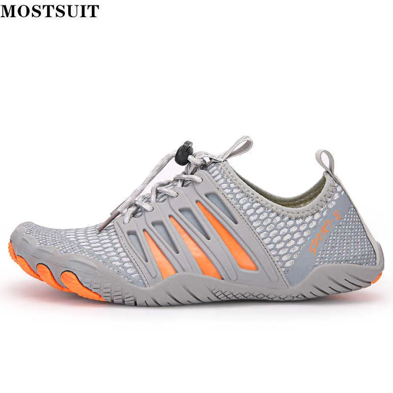 Vandringsskor Unisex Sport Vattenskor Män Barfota Aqua Skor Dam Outdoor Plus Size halkfria sneakers för strandvandring Upstream Cycle HKD230706