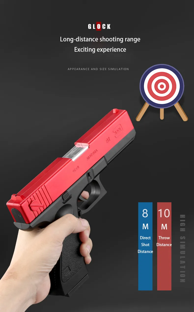 Em promoção! Novo Preto E Branco Pistola De Brinquedo De Plástico, Espuma  De Eva De Dardos De Balas De Arma De Brinquedo Modelo De Pistola Iniciante  Objetivo De Trem Arma Meninos Presente