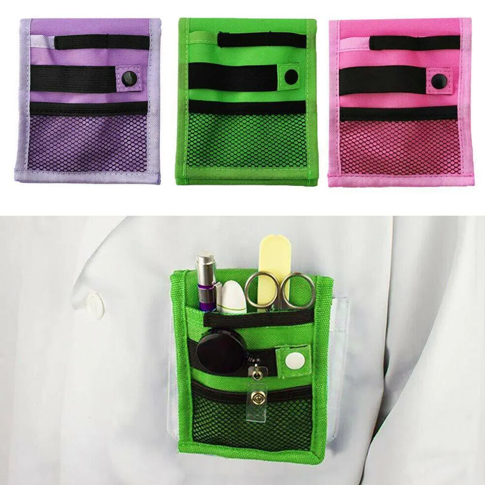 Pencil Bags 1pc Doctor Nurse Pen Pouch Inserted Holder Bag Pocket Pen Protector Multifunctional Tools for Nurse Nursing Students Dropship 230706