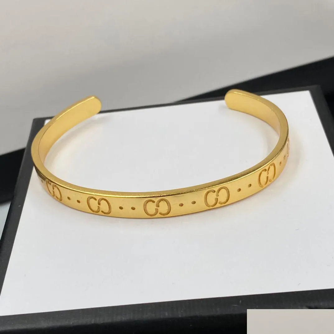 Дизайнерский дизайнер манжета Gold Bracelet Fashion G Dewelly Modeling Design очень красиво браслеты с каплями Dhneu