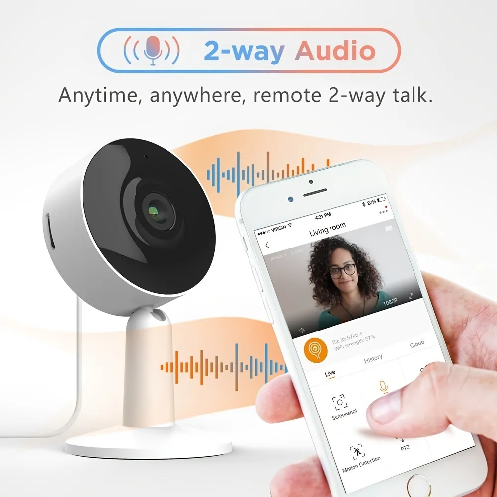IP Камеры Laxihub 1080p IP Камера Mini Wi Fi Камера Камера Ir Night Vision  Tuya Baby Monitor Security Pet Camera Webcam 230706 От 2 288 руб. | DHgate