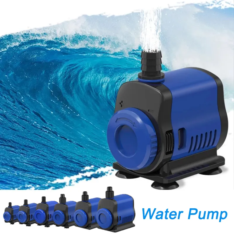 Air Pumps Accessories 5W 80W regulate Submersible Water Fountain Pump indoor Fish Aquarium Tank water pump outdoor fish pond pool fountain spout 230705