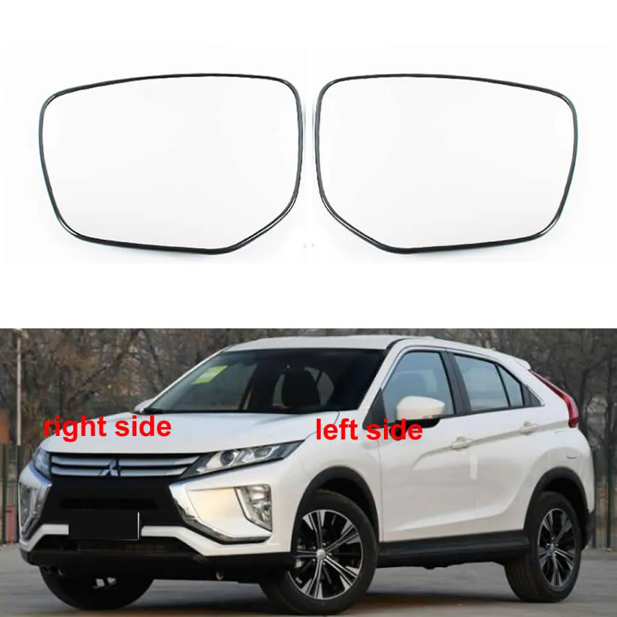 Para Mitsubishi Eclipse Cross 2018-2021 Acessórios do carro Substitua as lentes do espelho retrovisor Lente de vidro reflexiva lateral externa