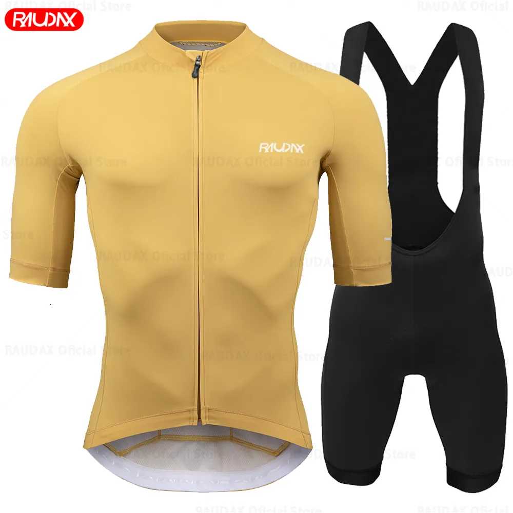 Set di maglie da ciclismo Huub Raudax Gcn Youth Set Camicia traspirante Abbigliamento estivo Mountain Bike Abbigliamento da equitazione Triathlon 230706