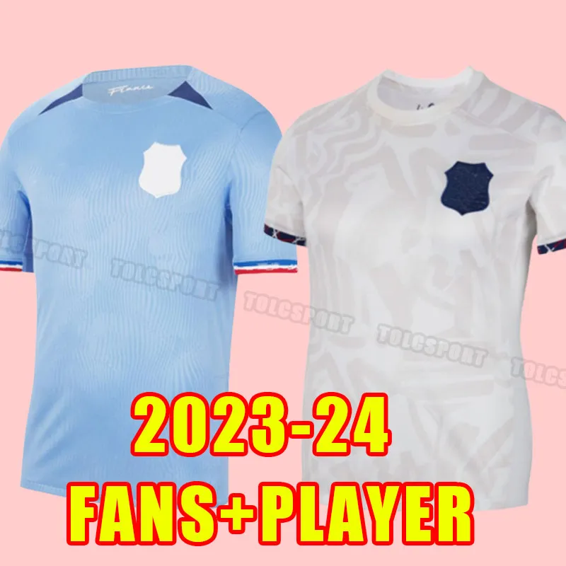 2023 Maillots de Football Französische Fußballtrikots 2024 BENZEMA MBAPPE GRIEZMANN POGBA 23 24 Francia KIMPEMBE FEKIR Kante Damenshirt Herren Fans Spielerversion 4XL