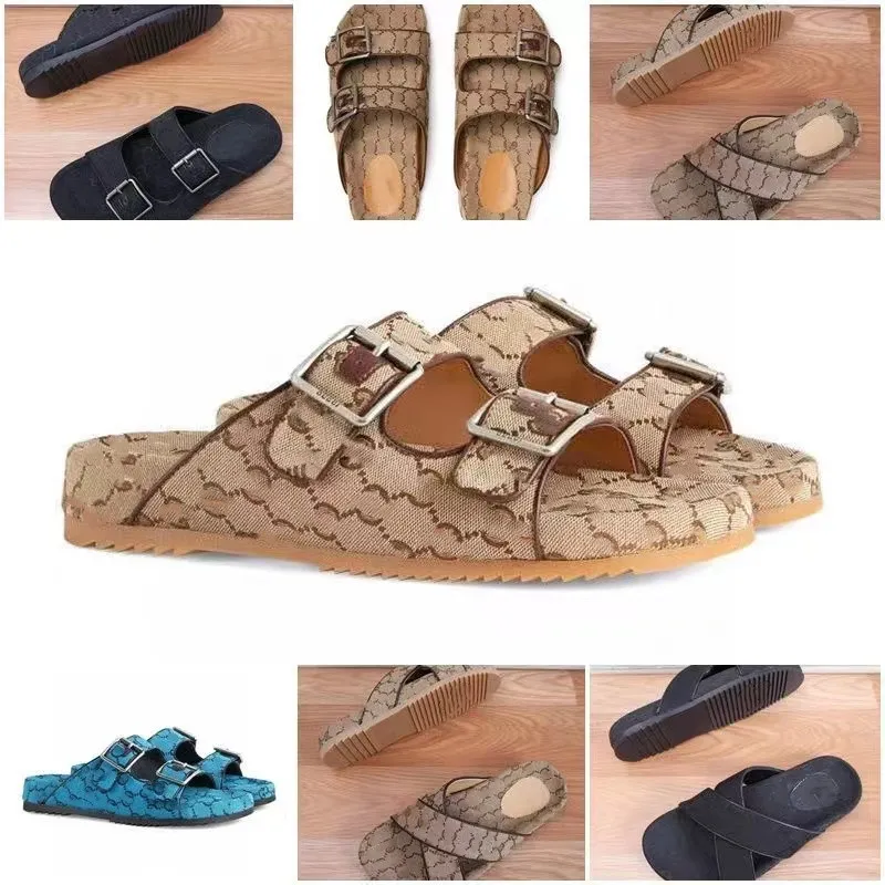 Designer g-sandaler för män med remmar Kvinnorsandaler flip flops Hög kvalitet Snyggt mode Klassiker Tofflor oversize 01