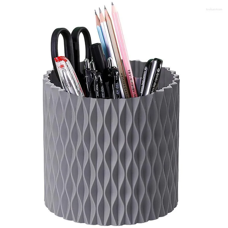 Bouteilles de stockage Rotation Art Supply Organisateur 360 5 Grille Porte-stylo Pivotant Pour Bureau 360 Degrés Multi-Fonctionnel