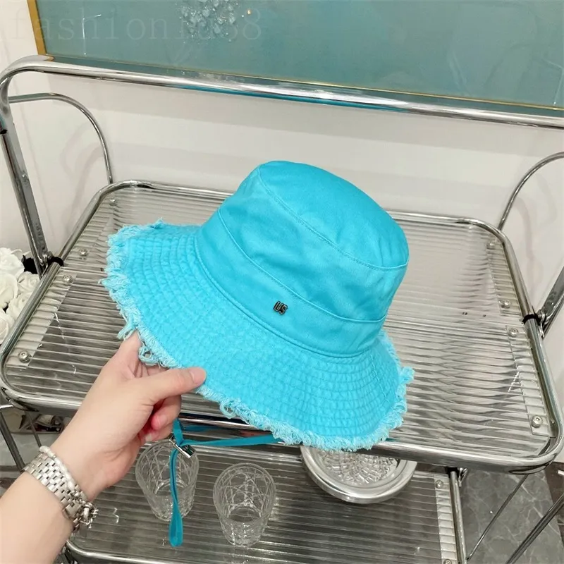 Designer hatt mode lyx kepsar för kvinna utomhus fiske strand le bob cappello bekväma klädsel mode tvättbar svart vit hink hattar fraye brätte C23