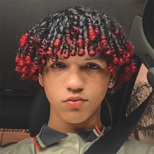 12 Inches Indian Virgin Human Hair Systems 1 Or 1 T Red Color 15mm Curl Twist Dreadlocks Full Lace Wigs For Black Man From 102 22 DHgate