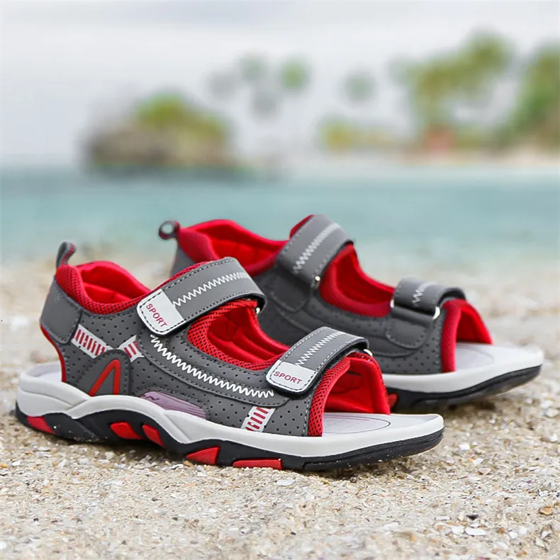 2020 Summer Boys Sandals Kid Sandals Children Shoes Cut-outs Rubber School Shoes Breathable Open Toe Casual Boy Sandal (12)