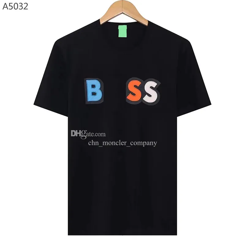 Homme Tops Designer Chemises Hommes Hommes T-shirts Boss Haute Qualité Mode Hommes T-shirt De Luxe Polo Col Rond Respirant Top Boss Chemise D'affaires Casual Tee8RSU