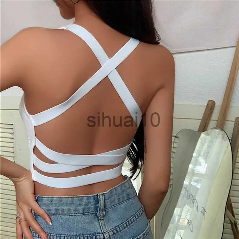 Sexy Backless Top Tank Top Open Back Padded Camisoles for Women Built in Bra  Top U Neck Summer Women Crop Top Women (Color : Gray, Size : Large) :  : Clothing, Shoes