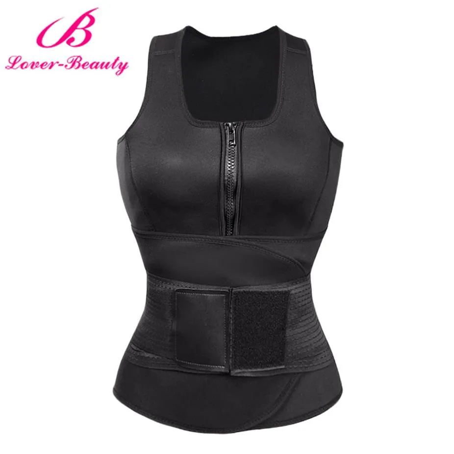 Hel-älskare Skönhet Slim Shapewear Midjetränare Waist Shaper Bastuväst Plus Size Bantning Body Shaper Träning Faja Midja Sha232O