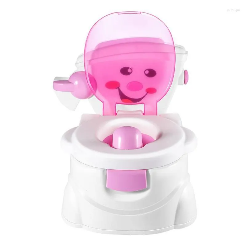 Toilet Seat Covers Baby Potty Training Comfortable Backrest Cartoon Pots Portable Pot For Children Anti-Splash