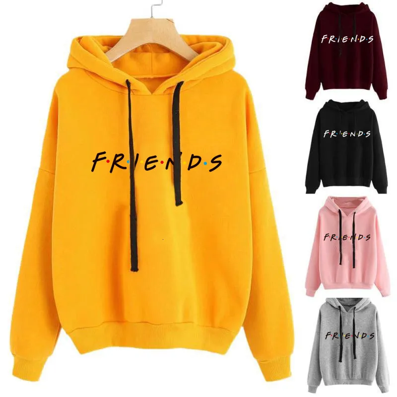 Sweats à capuche pour femmes Sweats Sweats Streetwear FRIENDS Lettre Impression Femmes Sweat Automne Manches Longues Femme Pulls À Capuche Vintage Femme 230706