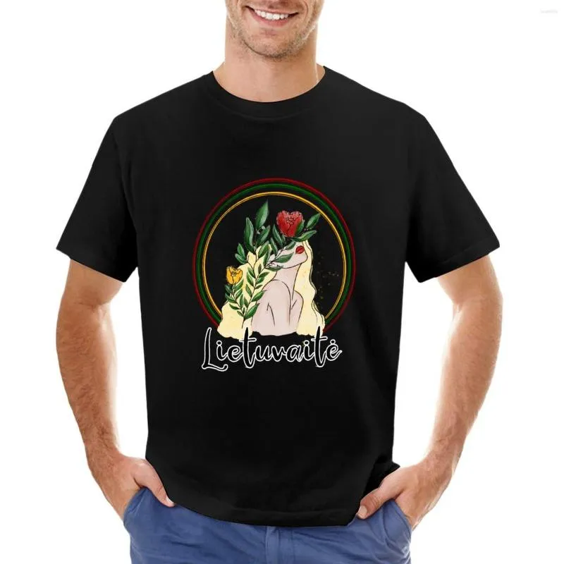 Herenpolo's Lietuvait? T-Shirt Man Kleding Grafische T-shirt Grote en lange herenoverhemden