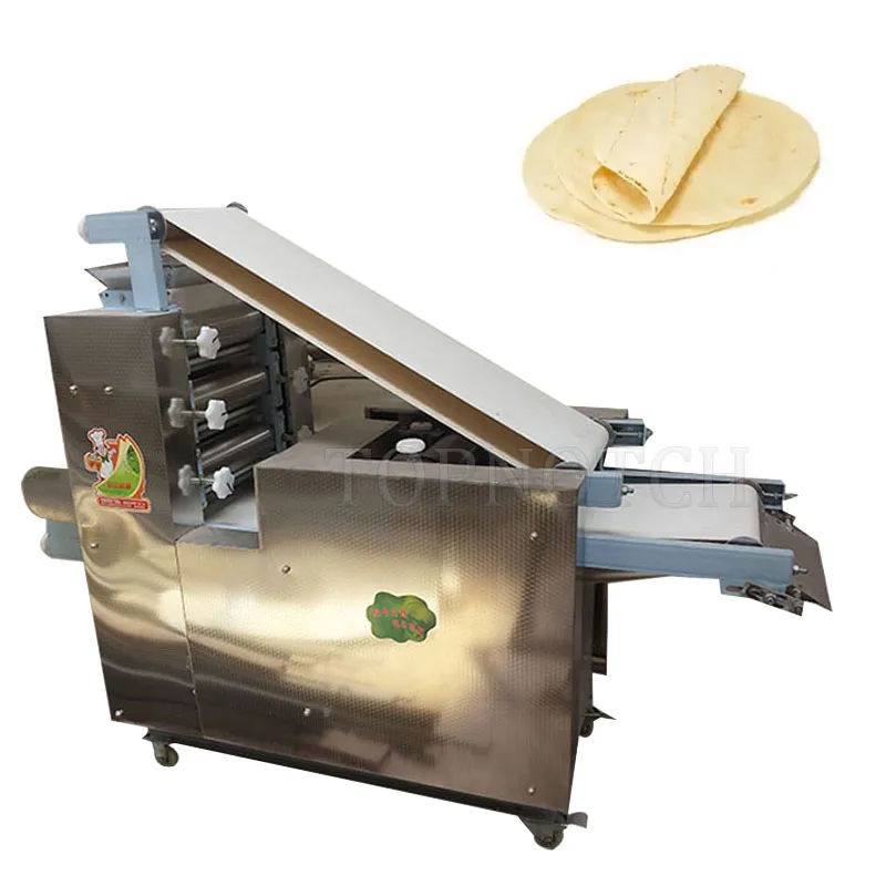 Electric Bread Dough Round Flatting Machine Stainless Steel Pizza Base Rolling Roller Press