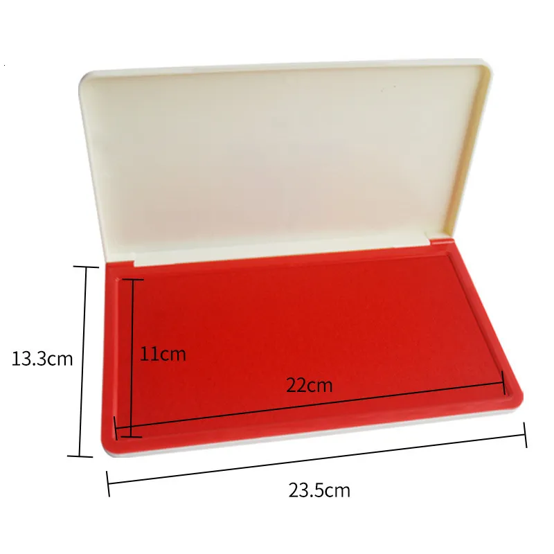 Znaczki czerwony stół duży odcisk dłoni drukowanie łapek biznesowych podkładki atramentowe szybkoschnący odcisk dłoni stopa odcisk palca dla biznesu zabawki dla dzieci 230705